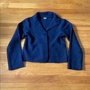Baroni Navy blue Wool Blazer (size 8)
